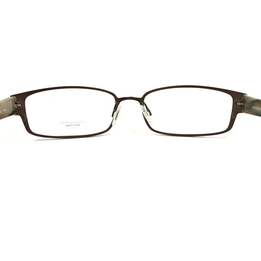 Oliver Peoples Eyeglasses Frames Id AUT Brown Rectangular Full Rim 54-17-135